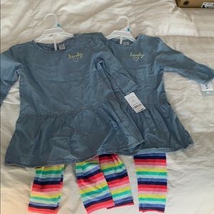 Carters Denim Tunic & Pants Set
